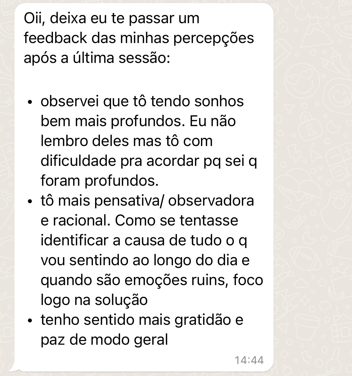 depoimento hipnoterapia